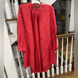 Company Ellen Tracy Linen set dress and blazer.